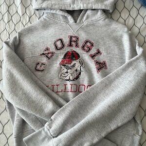 Russell Athletic Gray Georgia Bulldogs Sweater